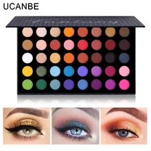 

UCANBE 40 Colors Glitter Eyeshadow Palette Eyes Makeup Shimmer Matte Artist Colorful High Pigment Powder Waterproof Cosmetics