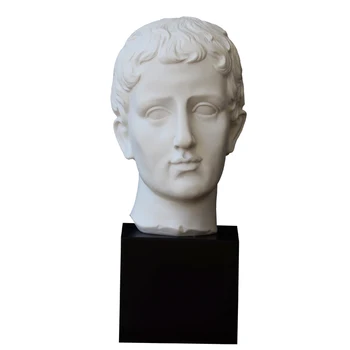 

Nordic Style Man Head Portraits Small Plaster Statue Abstract Boy Figure Arts Sculpture Resin Art&Craft Home Decoration R2879