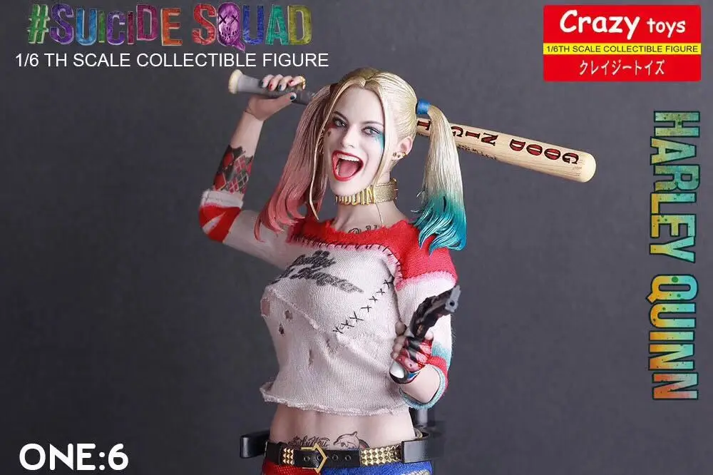 Мстители Бэтмен Целевая группа SuicideSquad Хэйли Куинн маленькая уродливая Девочка ПВХ фигурка Коллекционная модель игрушки около 30 см