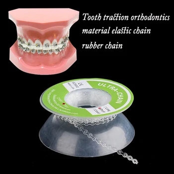 

Hot SALE 3 Types Dental Tool Orthodontic Elastic Band Easy to Use Clear Dental care Chain Rubber Band Teeth Orthodontic Ligature