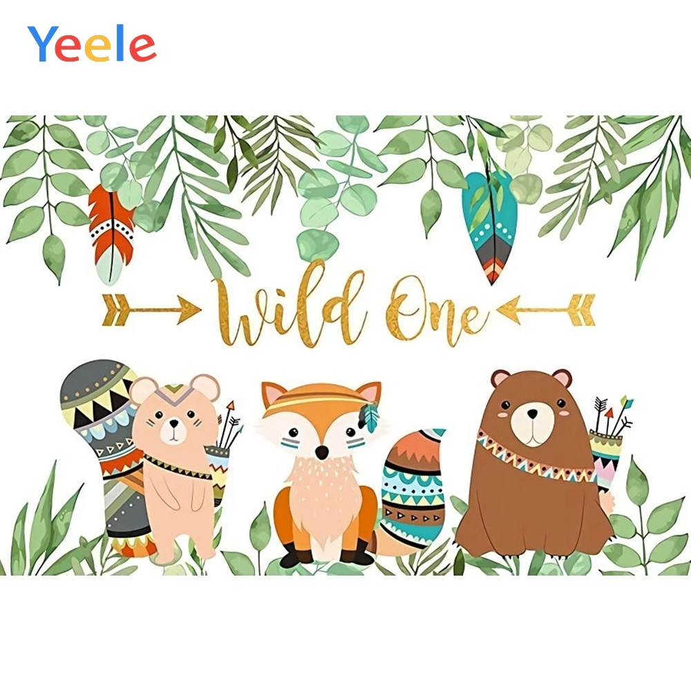 

Safari Party Baby Shower Photography Backgrounds Wild Animal Newborn Baby Vinyl Photographic Backdrop For Photo Studio Props