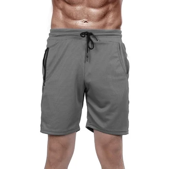 

MJARTORIA Men Summer Slim Shorts Gyms Fitness Bodybuilding Running Male Shorts New Knee Length Breathable Mesh Sportswear