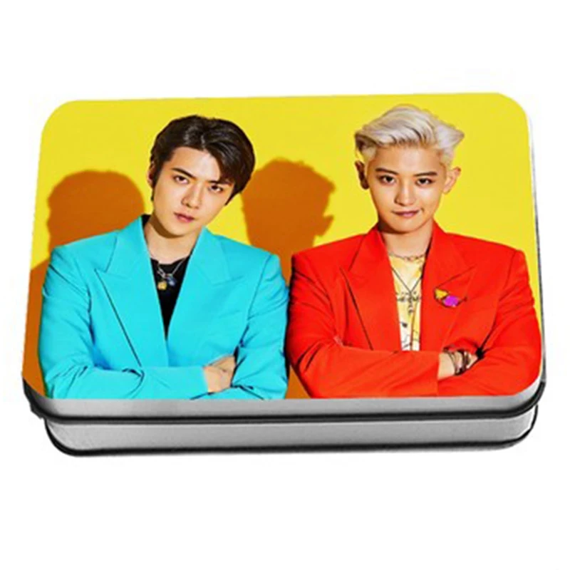 40 шт./компл. альбом KPOP EXO самодельная бумага ЛОМО карта фото карта Плакат Фотокарта вентиляторы Подарочная коллекция Канцелярский набор