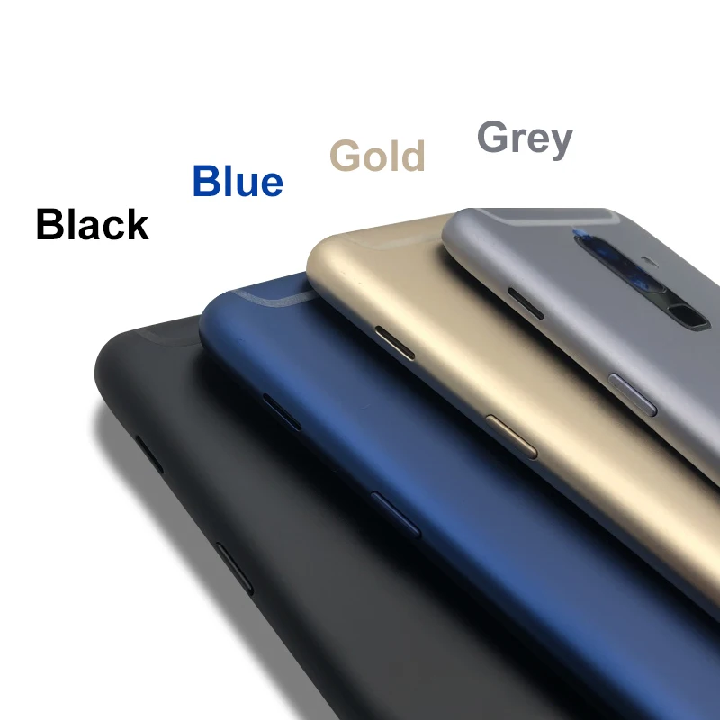 Для samsung A6 Plus A605 крышка батареи+ камера Стекло объектив для samsung A6+ задняя дверь запасные части с рамкой