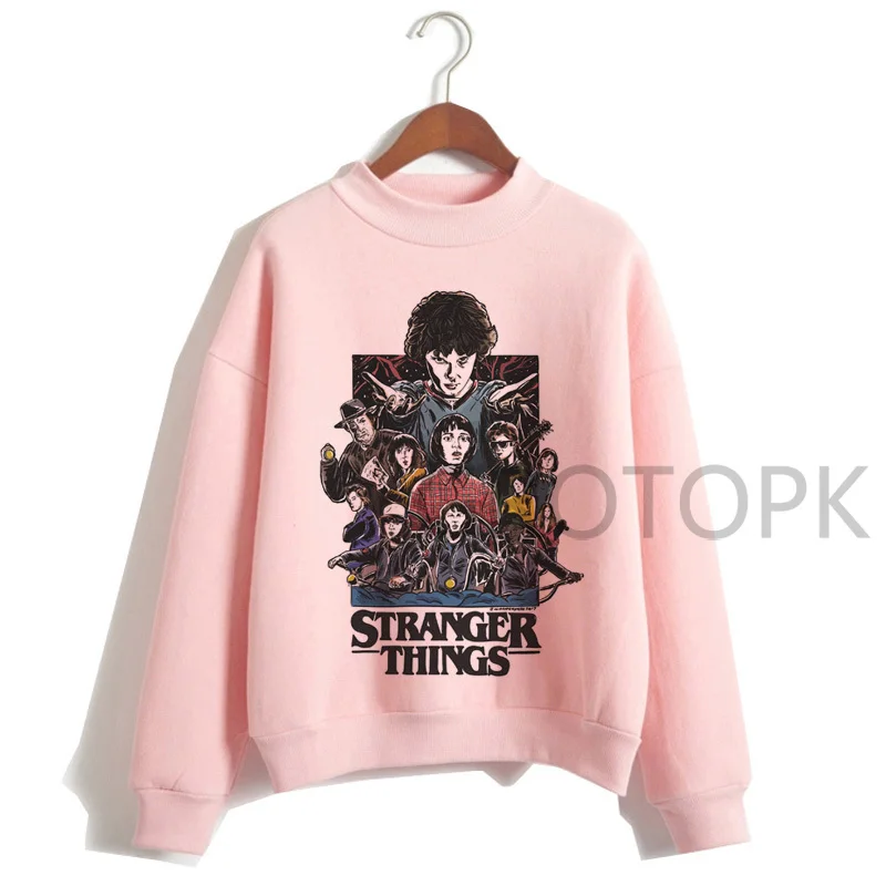 Странные вещи толстовки для женщин веселое Harajuku Мультфильм Eleven Friends хип хоп женские свитшоты Don't Lies 90s Толстовка