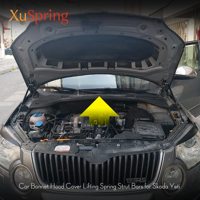 For Skoda Yeti 2009 2014 2017 2019 Car Front Hood Cover Hydraulic Rod