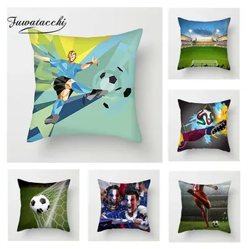 

Fuwatacchi Football Sport Cushion Cover Shot Score Throw Pillow Cover Decorative Pillow Cover Sofa Pillow Case Pillowcase