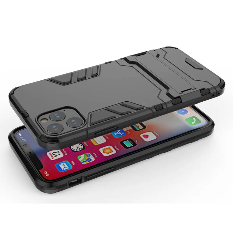 Чехол для iPhone 11 Pro, резиновый чехол-броня для робота, Жесткий Чехол из поликарбоната и ТПУ для задней панели телефона, защитный чехол для iPhone 11 Pro max