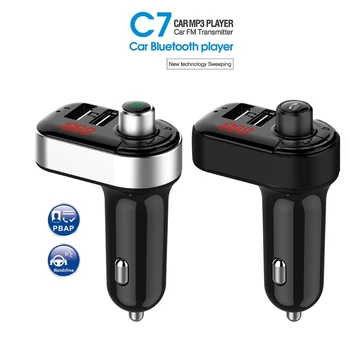 

Car Bluetooth 5.0 FM Transmitter Wireless Handsfree Audios Receiver Auto MP3 Player 3.1A Dual USB Fast Charger Car Accessories