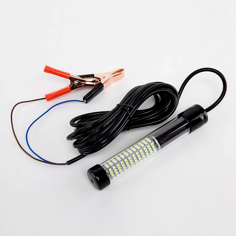 12v 180 LED 900 Lumens Lure Bait Finder Night Fishing Boat Submersible Deep Drop Underwater Light Green Light