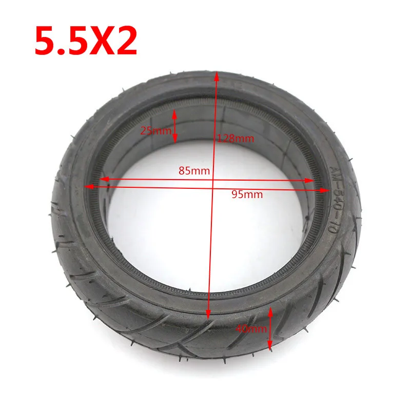 5,5X2 дюйма взрывозащищенные шины Fastwheel F0 задние колеса твердые шины для Jackhot углеродного волокна скутер Fastwheel F0 Электрический скутер