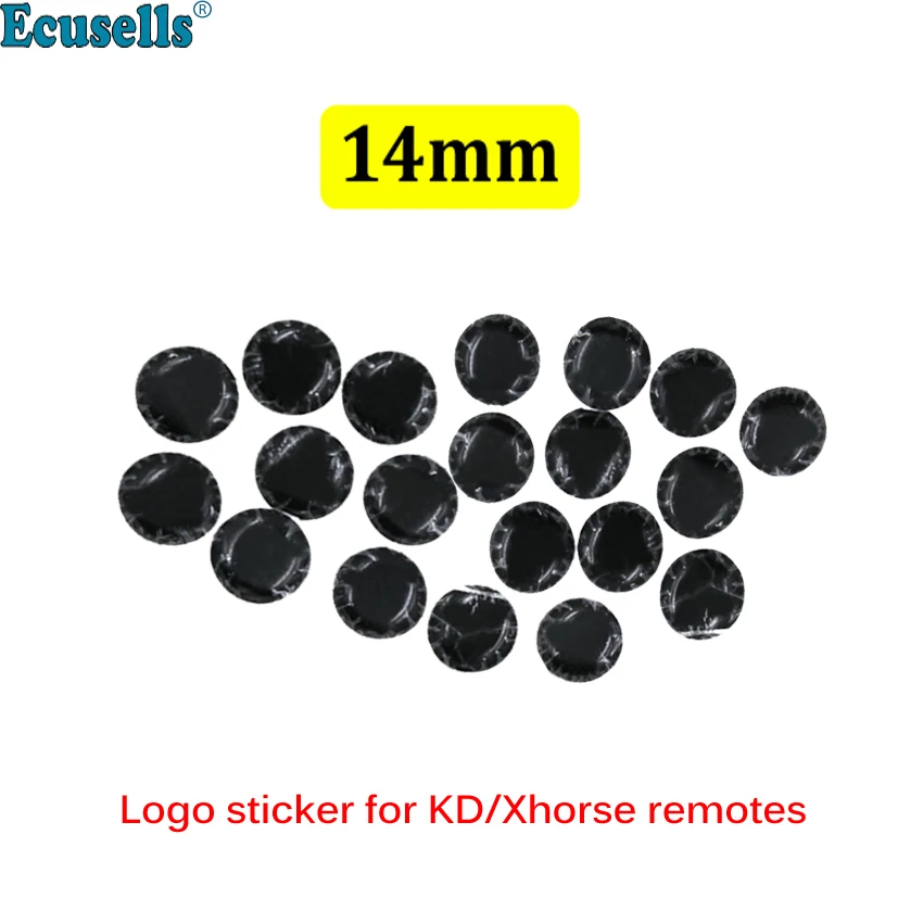 Сменный логотип для KEYDIY KD/VVDI из эпоксидной смолы 14 мм 50 шт./100 шт. откидная наклейка