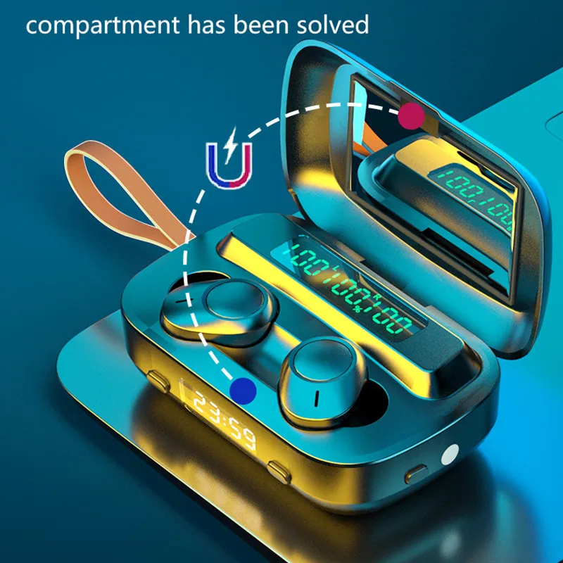 m13 TWS Wireless headphone Bluetooth Earphone with LED Display earbud Waterproof headset gamer for xiaomi huawei pk tws i12 i900