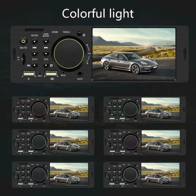 Hands-free 1 Din Автомобиль DAB+ Радио Стерео FM AM WMA Bluetooth AUX In-Dash MP5 U диск MP5 плеер Bluetooth