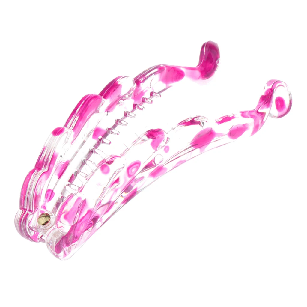 Large Banana Hair Clips, Vintage Dotted Resin Hair Grip Combs, Hair Accessories for Women and Girls - Various Colors