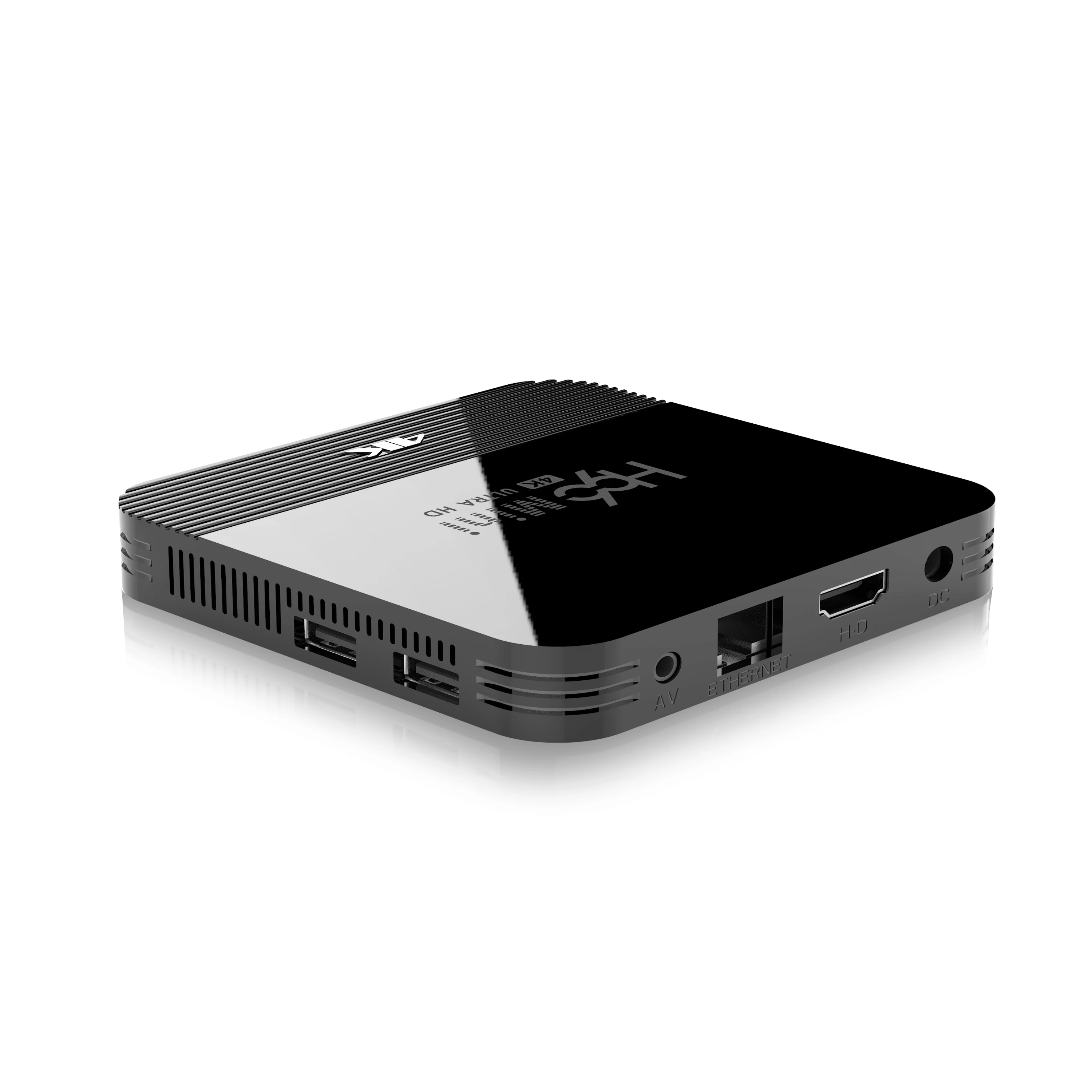  Cheap Quad Core 4K Smart TV Box Android9.0 Rockchip RK3228A Support 2.4G/5G WIFI Bluetooth LED Disp - 4000309998008