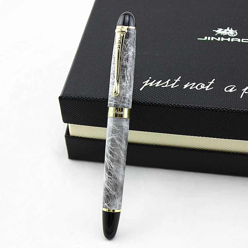 JINHAO X450 металлическая брендовая Роскошная шариковая ручка 0 7 мм Средний запасной