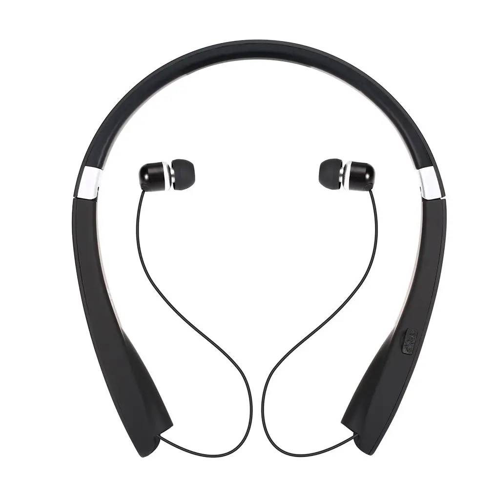 Беспроводная Bluetooth-гарнитура 4 1 с шумоподавлением складные наушники шейным