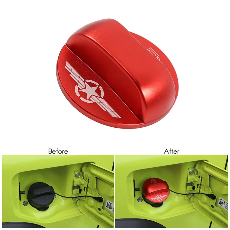 Car Stickers Aluminium Alloy Internal Oil Tank Cap Fuel Decoration Cover for Suzuki Jimny 2010-2021 Styling |