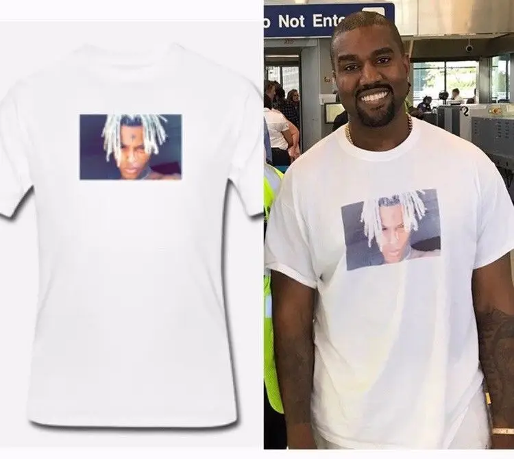 Лето 2019 Trump XXXTentacion Заказная футболка как видно на Kayne Hot West Yeedazy Sz s m l xl до 3XL