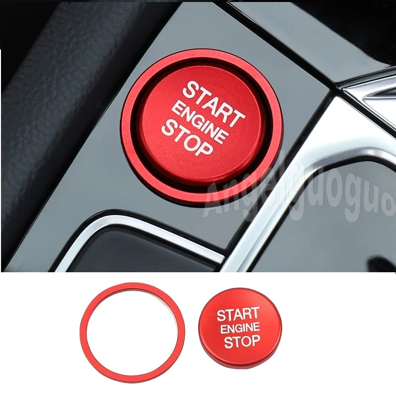 Car Styling Stickers Engine Start Stop Ring Accessories Case for Volkswagen VW Passat CC B8 B6 B5 Botton Cover