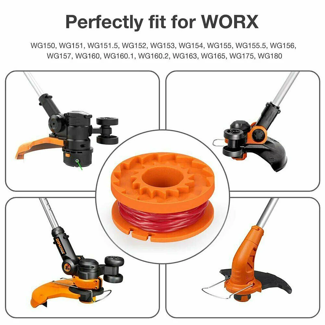 1 компл. Новая линия катушка Strimmer головка база крышка+ катушка& линия для Worx wa0010 газонокосилка заменить садовый инструмент