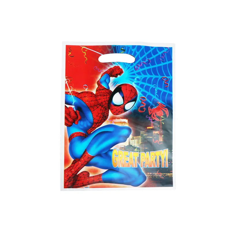 50 шт. Подарочная сумка, сумка для награбления, Мстители, герой, Человек-паук, железный человек, для детей, для дня рождения, вечерние, для праздника, набор украшений