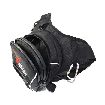 

Adjustable Strap Large Capacity Motorcycle Oxford Cloth Storage Elastic Leg Bag Riding Reflective Zipper Closure Waterproof