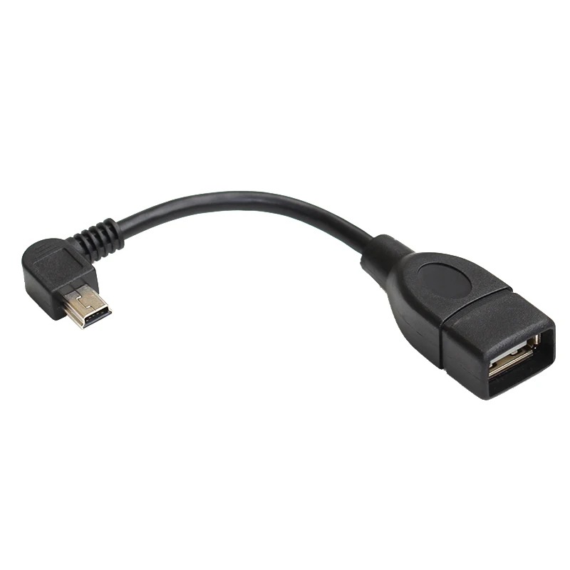 Кабель-адаптер 10 см со штекером Mini USB и гнездом | Электроника