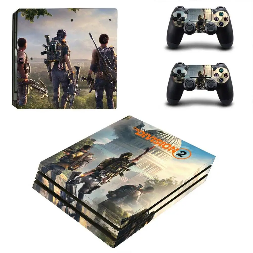 Наклейка Tom Clancy's The Division 2 PS4 Pro s PS 4 Pro виниловое покрытие наклеивающиеся Переводные картинки для детей playstation 4 Pro консоль и контроллер - Цвет: YSP4P-3323