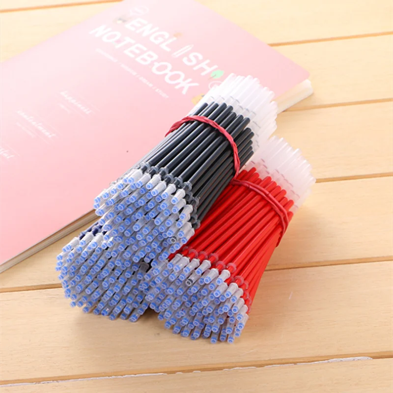 

20pcs/set 0.5mm Blue Black Red Gel Pen Smooth Painting Pens Student Writing Stationery, Fine Line Black Red Blue Ink