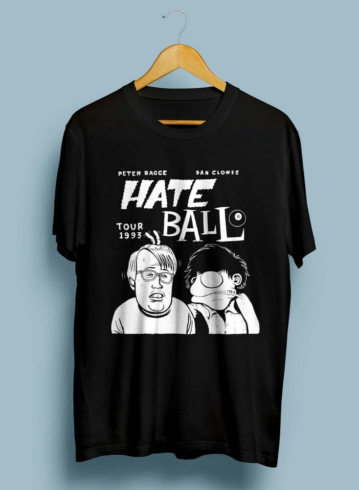 Редкий Питер бэгг Даниэль клоуэс 1993 Hate Ball футболка винтажная | Мужская одежда