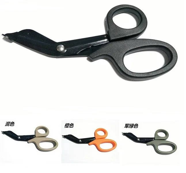 

Outdoor Military Standard EMT with Fine Tooth Survival Rescue Scissors Medical Care First Aid Canvas Scissors Field Survival Equ
