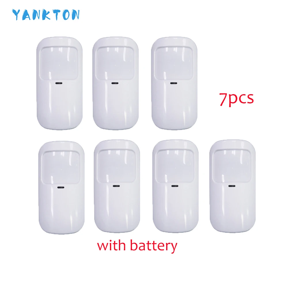 YK-009-P10-A-7pcs YANKTON новейший 433 МГц беспроводной анти-ПЭТ инфракрасный детектор wifi умный дом безопасности хост сигнализация PIR детектор движения и датчики - Цвет: YK-009-P10-A-7pcs