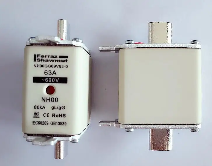 Предохранители: NH00GG69V63-0 63A 690V NH00 гг/NH00GG69V160-0 160A 690 V/NH00GG50V160-0 160A 500V NH00 gG