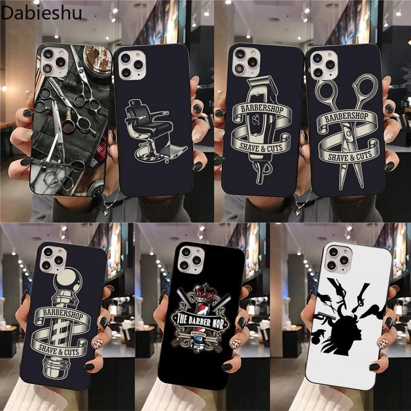 Barber Shop Hair Stylist tools Customer Phone Case for iphone 12 pro max 11 pro XS MAX 8 7 6 6S Plus X 5S SE 2020 XR case iphone 7 plus case