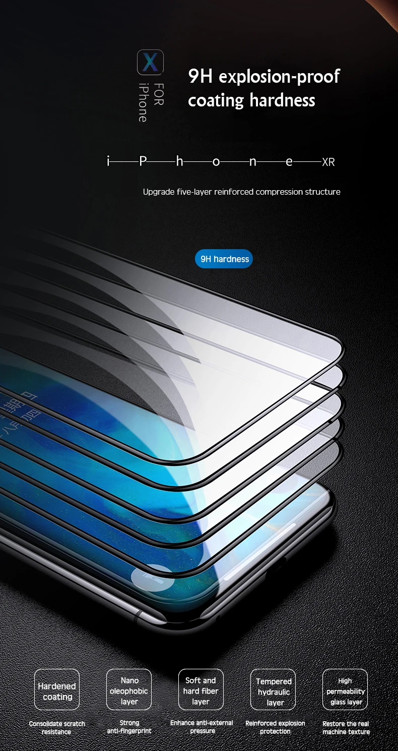 10D полное покрытие, Защитное стекло для iPhone 11 Pro MAX XS MAX XR X 7 8 6 6S Plus, закаленное стекло, защитная пленка с закругленными краями