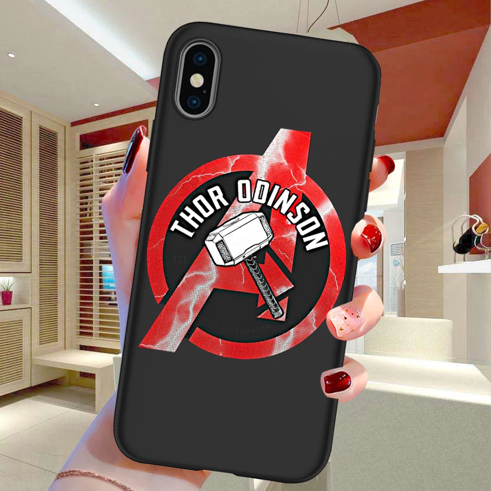 Marvel Мстители для iPhone X XR XS 11 Pro Max 5 5S SE 6 6S 7 8 Plus Oneplus 5T Pro 6T чехол для телефона чехол Etui funda аниме