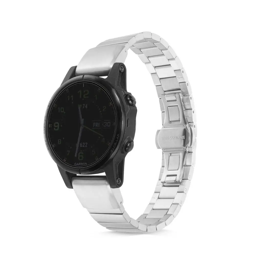 Ктаб Fenix 6X/5X плюс ремешок Металл Quick Fit 26 ремешок для наручных часов mm для наручных gps-часов Garmin Fenix 6X/6X Pro/5X/5X Плюс/stylo 3/3HR смарт-часов 22 мм для наручных часов Garmin Fenix 6/Fenix 6 pro/ fenix 5/Fenxi 5 Plus 20 мм Garmin Fenix 6S Fenix 5s/Fenx5S Plus