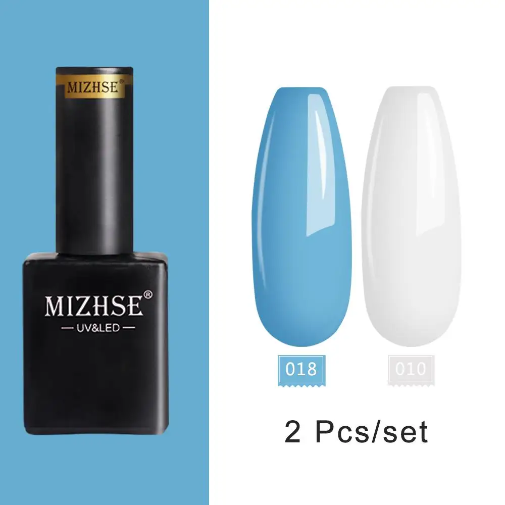E-018-010 MIZHSE 15 мл 2 шт./компл. Чистый гель для ногтей с блестками Польский Комплект Стекло бутылка красное вино Гибридный Цвет серии Блестки био-Гели Soak Off УФ гель-Лаки - Цвет: E-018-010