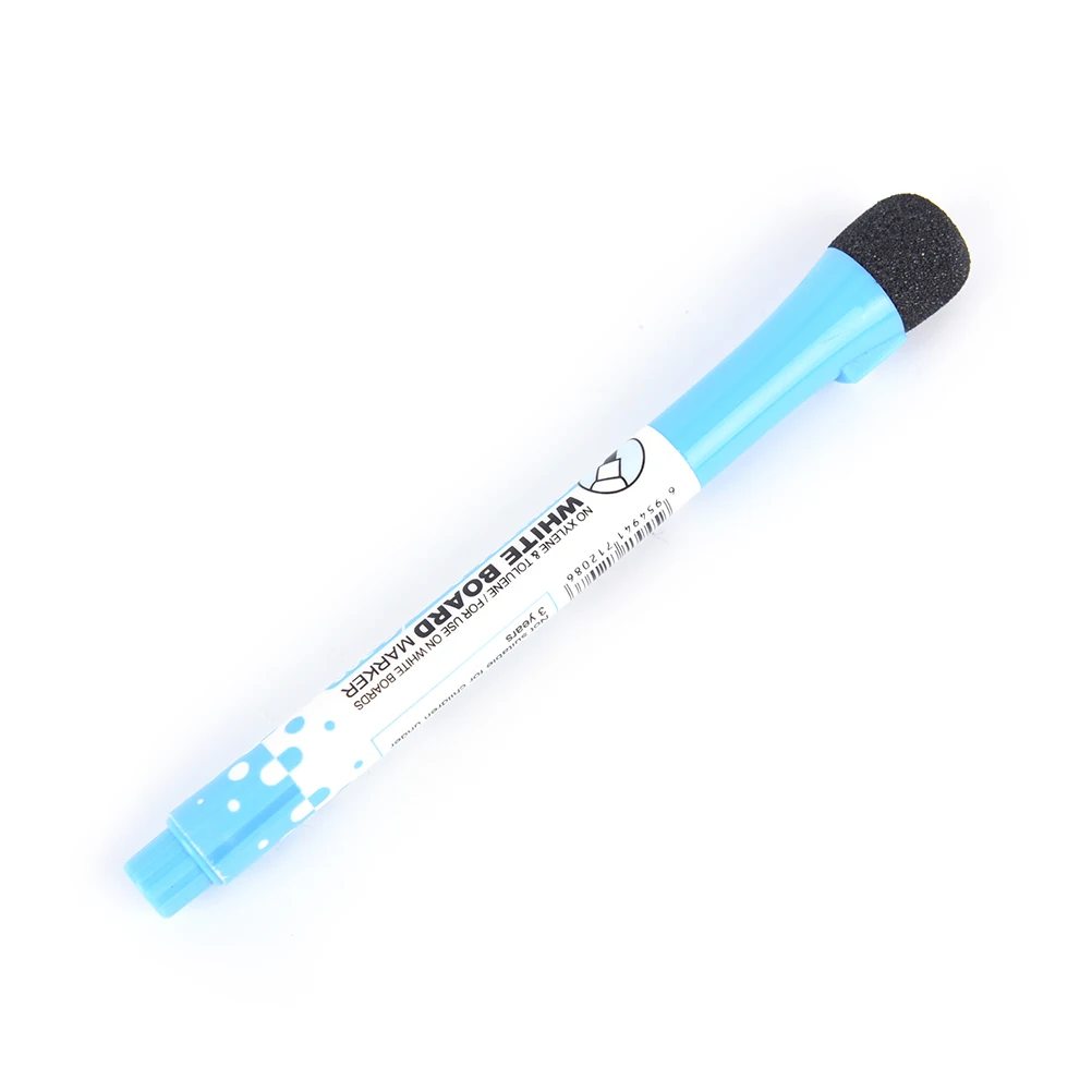 1 шт., 3 цвета, художественная ручка, масляная ручка, креативная двойная ручка для письма, стираемый маркер, ручка, белая доска, маркерная ручка, ластик - Цвет: Синий