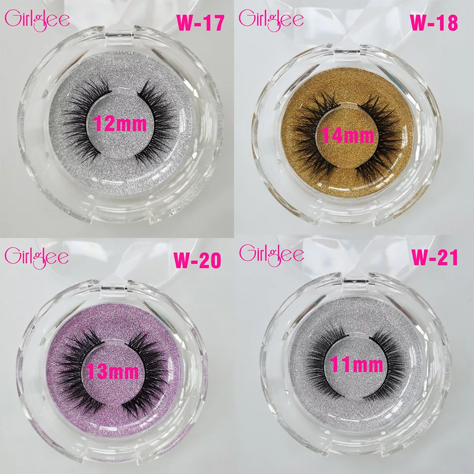 Natural Lashes Short 3D Mink Lashes Makeup 10 W17-21