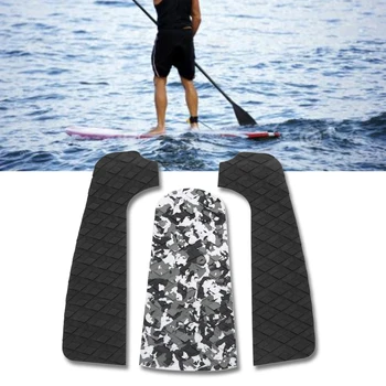 

3pcs Grip Traction Surfboard Tail Pad Outdoor Adhesive EVA Equipment Wide Use Accessories Safety Protection Sports Non Slip