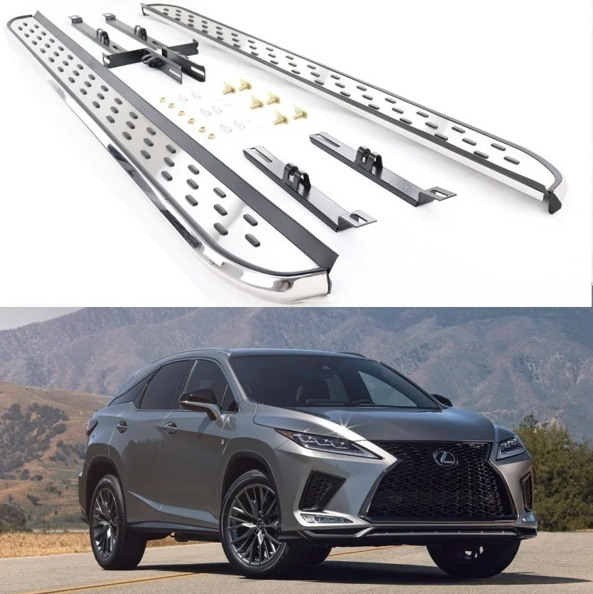 Алюминиевые Подножки для Lexus RX350 RX350L RX450h RX450hL F sport 2016 2017 2018 2019 2020 боковые подножки