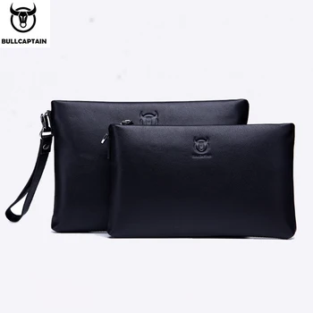 

BULLCAPTAIN brand wallet men clutch bag men genuine leather purse cowhide fashion male casual bag design ipad handbags suitable