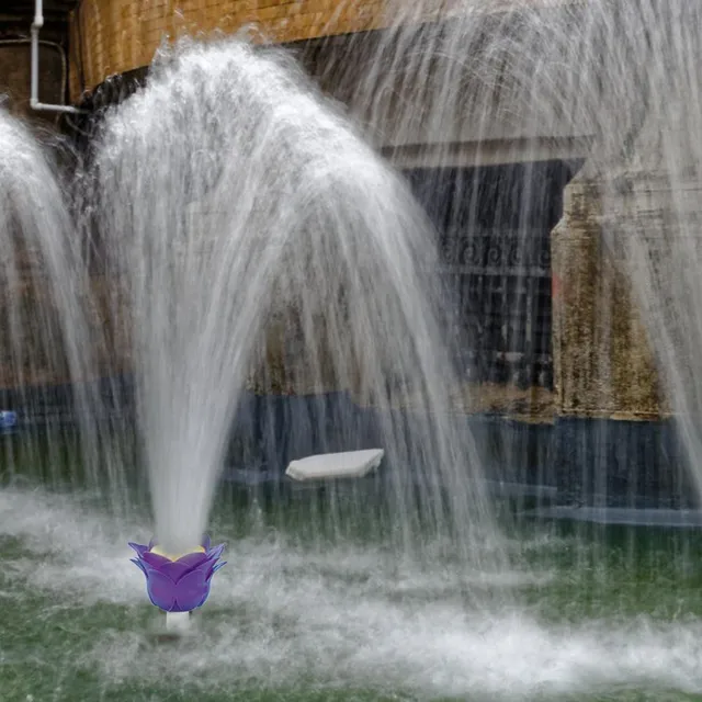 Medence Dekoratív Szökőkút Virág Alakú Fal Függő Új Kiegészítők Otthoni Dekoráció - Image 5