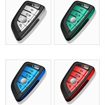 

New Car Key Case Cover soft tpu For BMW X1 X3 X5 X6 Series 1 2 5 7 F15 F16 E53 E70 E39 F10 F30 G30 Car key Fob Shell Protecor