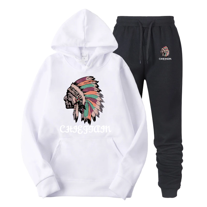 

Plus Size Indian suit Clothes Hoodies Sweatshirt Men's Pure Color Pullover Tops Loose Hooded Sweatshirt Tops /PT