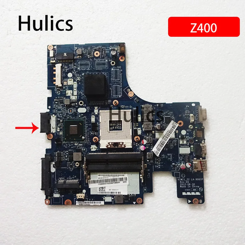 

Hulics Used For Lenovo Ideapad Z400 Laptop Motherboard VIWZ1_Z2 LA-9061P Mainboard HM76 PGA989 Main Board