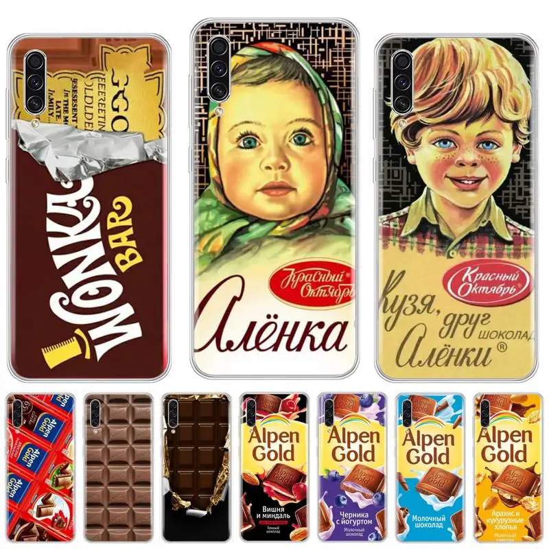 

chocolate Russia Snacks Newly Arrived Cell Phone Case For samsung galaxy A3 A5 A7 A10 A20 E A30 S A40 A50 A70 A71 A80 2017 2018